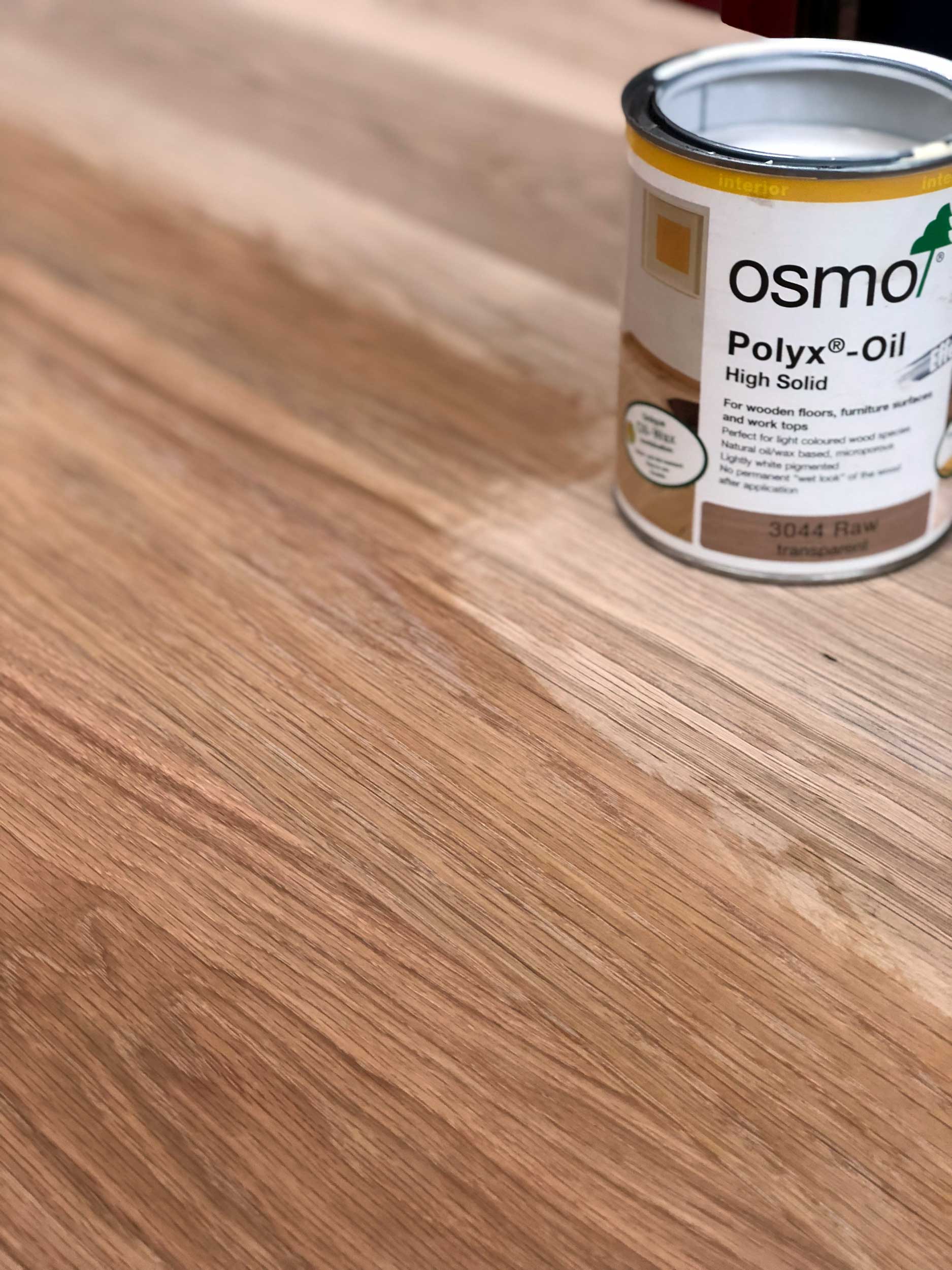 Natural Oak Table Top Finished in Hard Wax Oil Natural Oak Table Top Finished in Hard Wax Oil