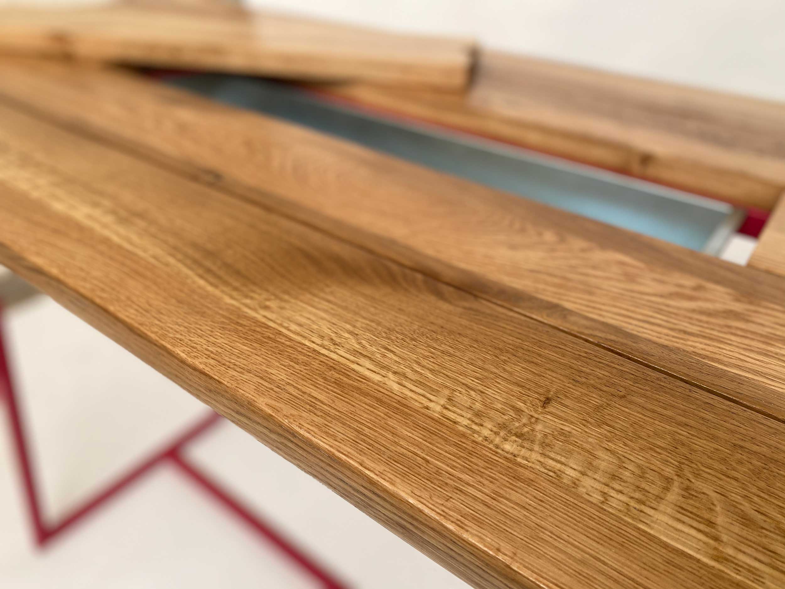 Natural Oak Bar Table Finished in Clear Varnish Natural Oak Bar Table Finished in Clear Varnish
