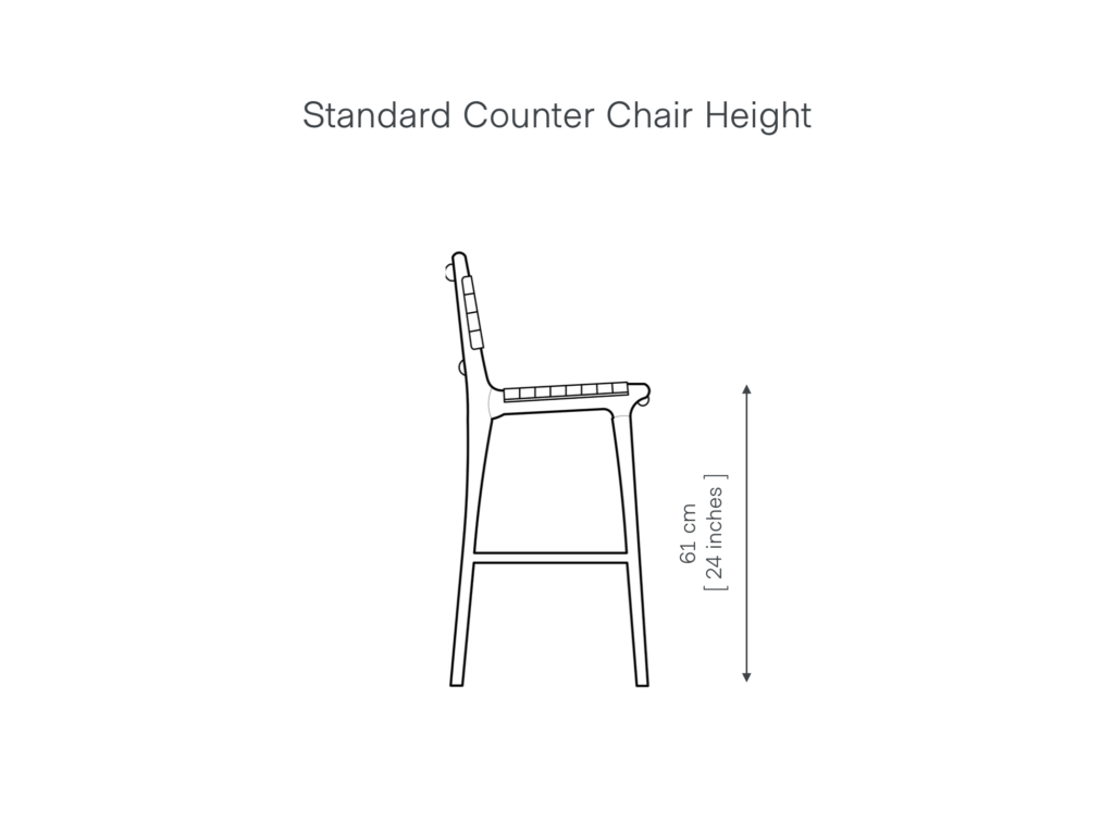 Standard Counter Chair Height UK Guide Grain and Frame