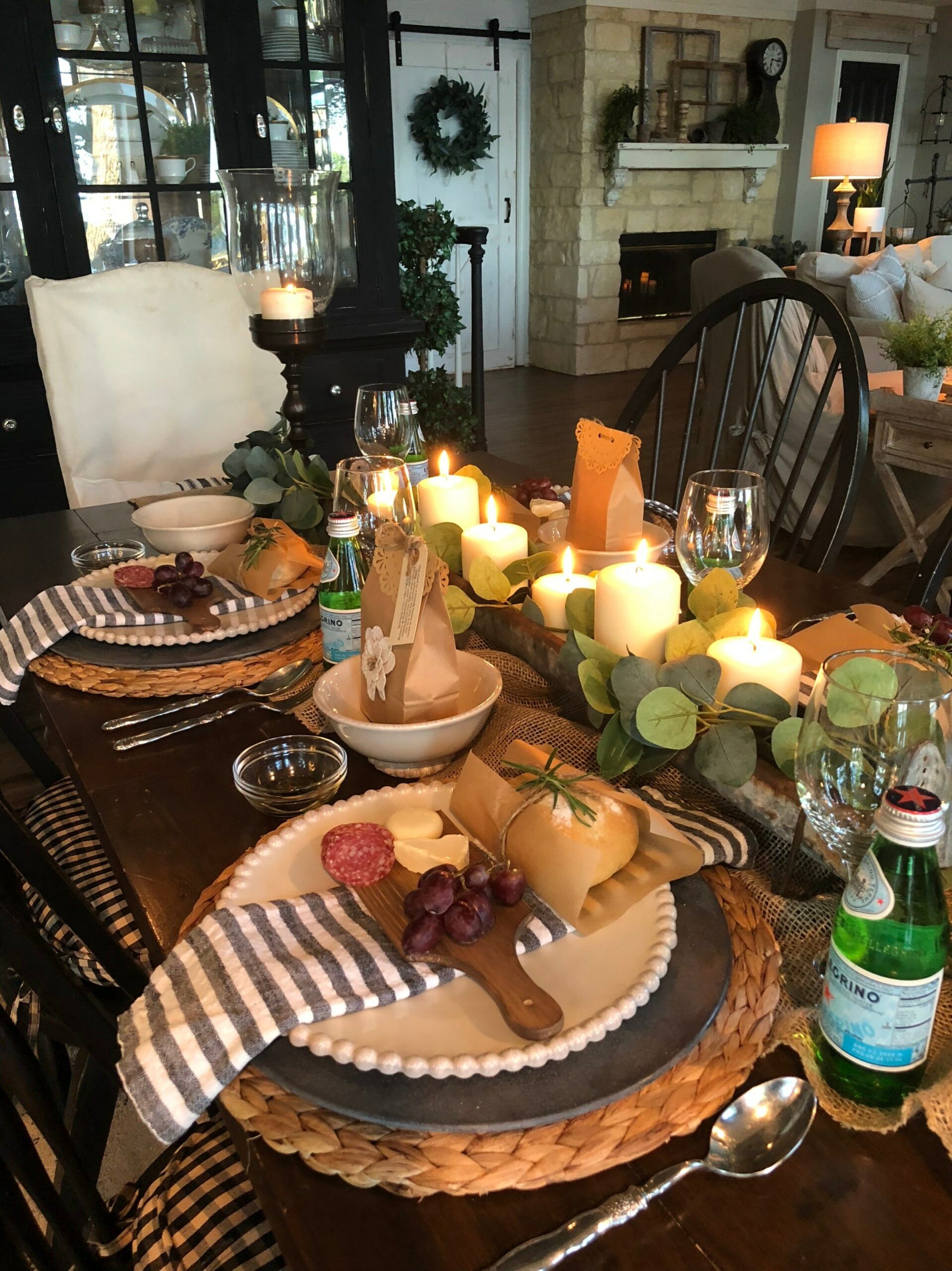 Cosy and Casual Dining Table Setup