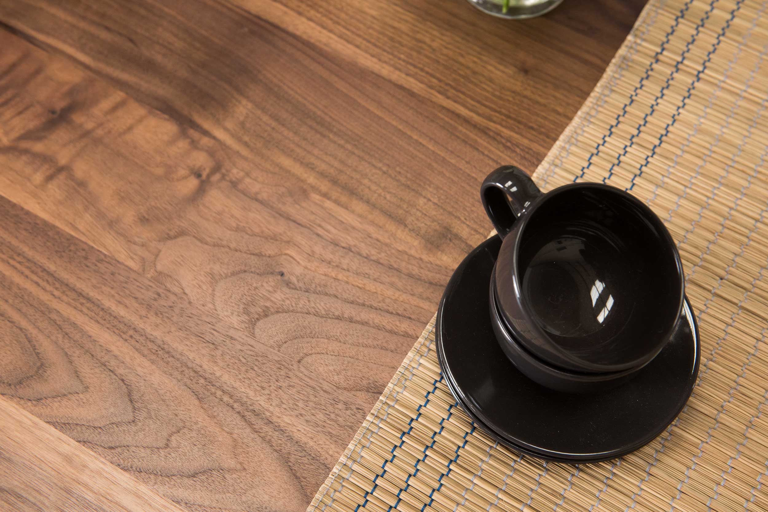 10 04 2019 Grain and Frame Walnut Dining Table Square Frame 7 1024x683 1 American Walnut Dining Table Close Up