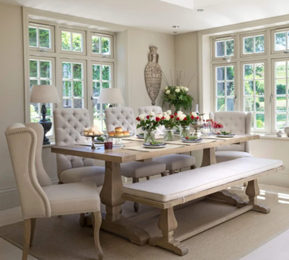 8 best Farmhouse dining tables of 2022 and where to get them - · La Residence Belvedere Weathered Oak Table 8 best Farmhouse dining tables of 2022 and where to get them · La Residence Belvedere Weathered Oak Table