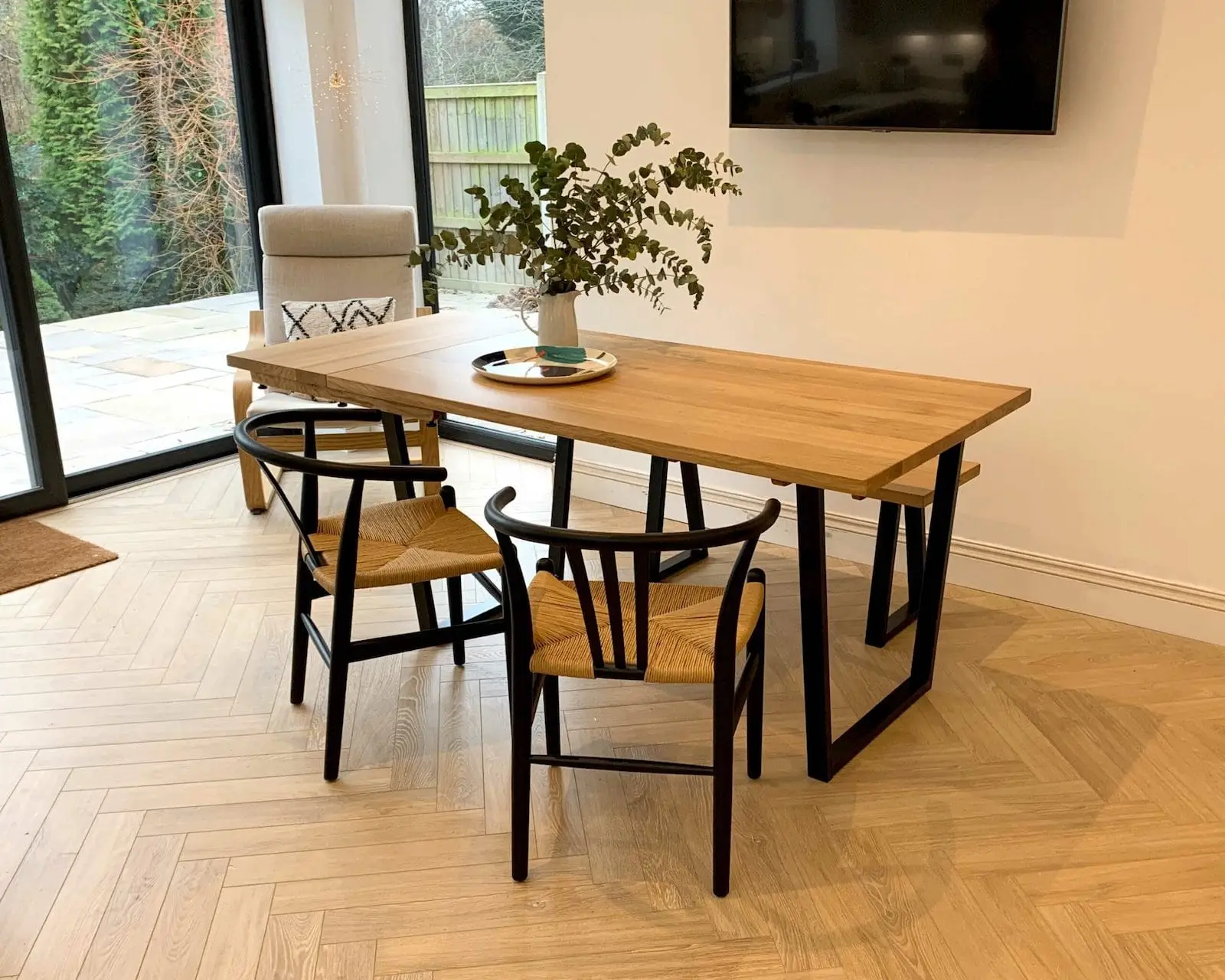 Grain_and_Frame_Hartlebury_Natural_Oak_Dining_Set Grain and Frame Oak Farmhouse Dining Table Painted Square