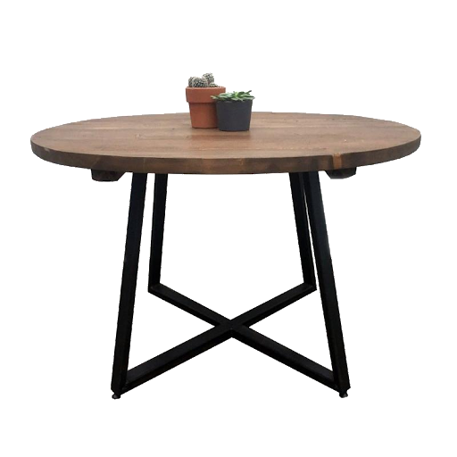 Square One Interiors Round Tapered X-Frame Dining Table Grain and Frame Oak Farmhouse Dining Table Painted Square
