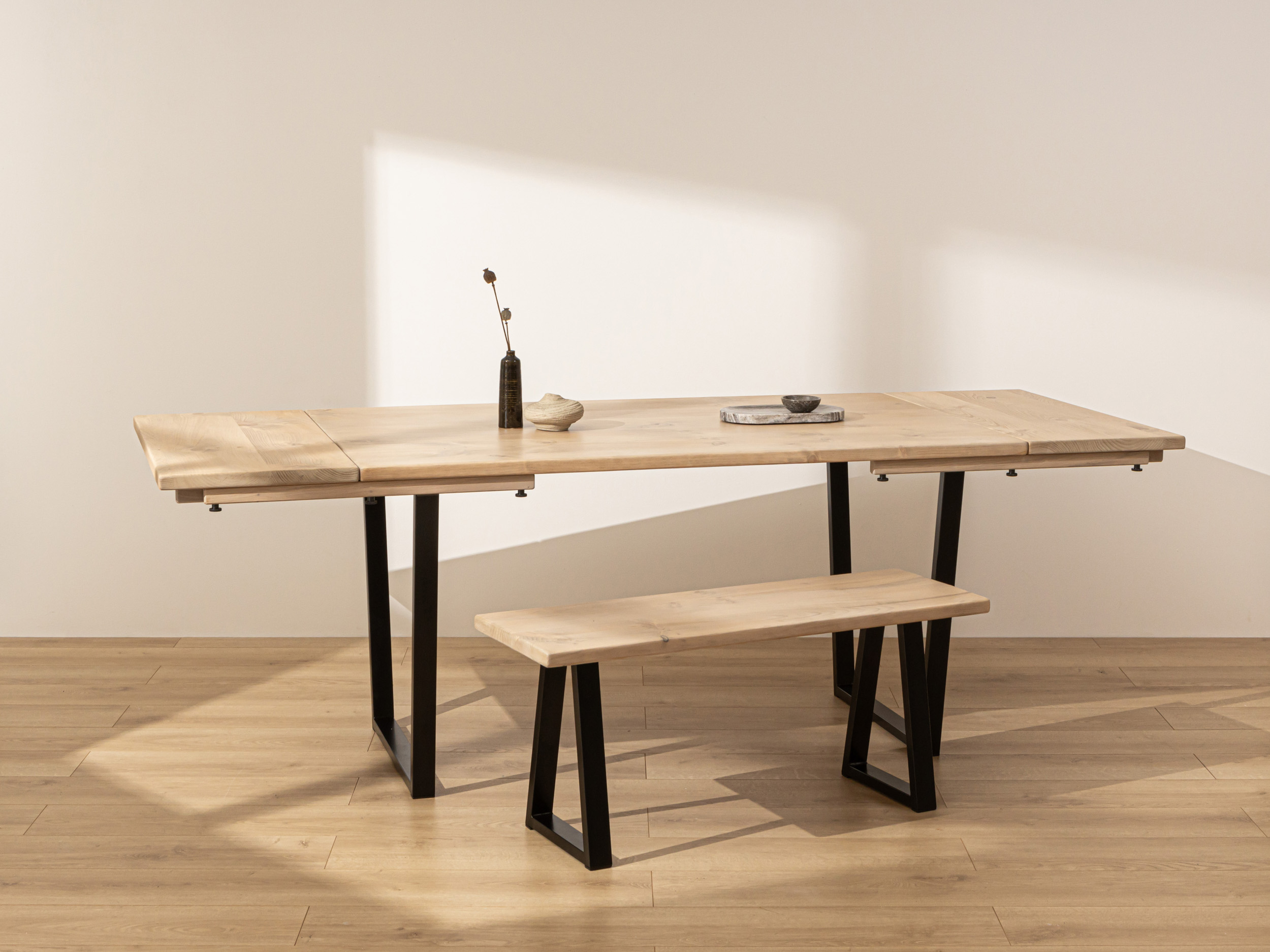 Grain and Frame - Light Industrial Dining Table 5 Grain and Frame Oak Farmhouse Dining Table Painted Square