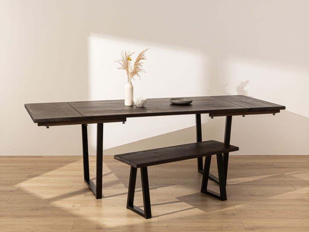 Grain and Frame Dark Industrial Dining Table 5
