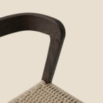 Grain and Frame Dark Scandinavian Solid Oak Dining Chair 2