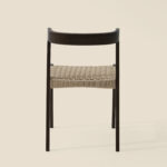 Grain and Frame Dark Scandinavian Solid Oak Dining Chair 5