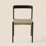 Grain and Frame Dark Scandinavian Solid Oak Dining Chair 6