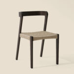 Grain and Frame Dark Scandinavian Solid Oak Dining Chair 7