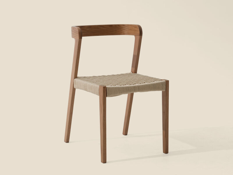 Natural Solid Oak Scandinavian Dining Chair