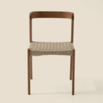 Grain and Frame Natural Scandinavian Solid Oak Dining Chair 3
