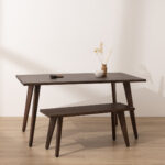 Grain and Frame Dark Solid Oak Scandinavian Dining Table 0
