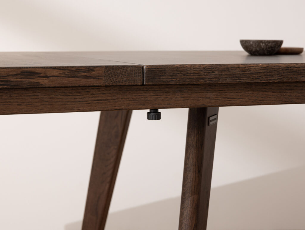 Grain and Frame Dark Solid Oak Scandinavian Dining Table 5
