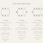 Grain and Frame Extendable Table Sizes