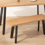 Grain and Frame Natural Solid Oak Industrial Dining Table 2